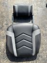 Cojín de asiento para silla de juego estilo carrera profesional RESPAWN 110 con reposapiés gris/negro