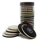 Round Furniture Moving Kit (16 Piece) for Carpeted and Hard Floor Surfaces Felt Pads Suitable for All The Furniture Sliders