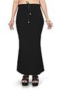 Yashika Present Lycra Saree Shapewear Petticoat for Women||Straight Fit Petticoat Saree Silhouette Shape Wear Dress for Saree|| AZ-YS-OG-Shaper Black-M