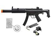 Umаrеx H&K Competition MP5 SD6 SMG AEG Airsoft AEG w/2 mags with Included 9.6V NimH 1600 mAh Battery and Charger and Wearable4U Pack of 1000 6mm 0.20g BBS Bundle