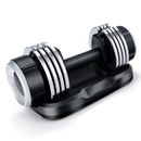 Costway 5-in-1 Weight Adjustable Dumbbell with Anti-Slip Fast Adjust Turning Handle