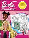 Barbie Colouring Set Barbie Doll Movie Craft Kit Childrens Colouring & Sticker Set with Coloured Pencils