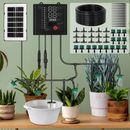 Automatic Drip Irrigation Kit Home Garden Plant Self Watering System Solar Power