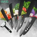 Ceramic Knife Kitchen Knives Set 3 4 5 6 inch +Peeler Zirconia Black Blade Fruit Chef Knife Vege