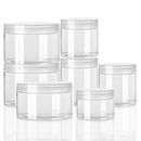 Empty Clear Plastic Jars Slime Cosmetic Lotion Containers 50/80/100/120/150ml 1x