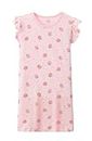 Kids Girl Pure Cotton Crew Neck Dress Pink 5 6 Years Old