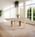 Oak Effect Flip Top Extending Table | Wooden Folding Dinner Table