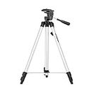 Unifree WT-330A Professional Lightweight Aluminum Portable Tripod Stand 3 Way Head For Digital Camera Camcorder, Nikon Sony Canon DSLR, GoPro, Action Camera, and Smartphone with Mobile holder Tripod Kit, Tripod Ball Head (Supports Up to 3000 g)