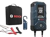 Bosch Cargador de Batería para Coche C80-Li, 15 Amperios, con Función de Carga de Goteo, para Baterías de Litio, Plomo-ácido, Gel, VRLA y EFB, 12V