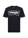 Wrangler Men's Frame Logo TEE Shirt, Black, X-Large
