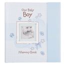 Boy Baby Book of Memories Blue Keepsake Photo Album Our Baby Boy Memory Book Bab