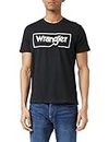 Wrangler Logo Frame Thé T-Shirt, Faded Black, XXL Homme