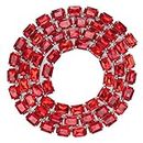 Sewing Claw Chain, Clothing Accessories DIY Decoration Crafts Imitation Chain, Decor Crafts for Holiday Decoration WeddingParty(Big red)