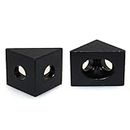 2pcs of Black Angle Corner Connector for 20mm Aluminum V Slot Extrusion (2)