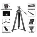 ZOMEi VT530 Professional Video Tripod 74 Inch with 360 Degree Fluid Drag Head,