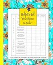 HELP TO GET YOUR HOME IN ORDER!: CLEANING PLANNER NOTEBOOK with SCHEDULES and TICKLIST