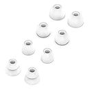 Replacement Earbuds Silicone Ear Buds Tips Compatible with Beats by dr dre Powerbeats Pro Wireless Earphones, Earbuds Replacement Tips for Beats Felx (White 8pcs)