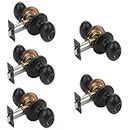 Dynasty Hardware ASP-30-12P Aspen Privacy Door Knob, Aged Oil Rubbed Bronze, Contractor Pack (5 Pack)