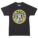 Gas Monkey Garage Equipped Gold Tooth Logo T-Shirt - Charcoal (XX-Large)