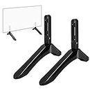 TV Base Pedestal Feet, TV Stand Mount Legs, Universal Table Top TV Stand Base Legs For Most 32-65”LCD LED Plasma Flat Screen(Note: the distance between mounting holes is 0.787-2.16 inch/2cm-5cm)