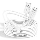 2 Pack QZIIW [Apple MFI Certified] iPhone Charger Cable 6 Ft, Long USB A to Lightning Cable 6 Feet,Apple Charging Power Cord 6 Foot for iPhone 13 12 11 Pro Max Mini XR XS X 9 8 7Plus 6 6s ipad