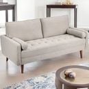 Modern 3-Sitzer Sofa Couch Love Seat Sofa Liegestuhl Lounge Armrest Wohnzimmer