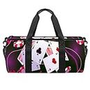 Gym Bag Small Duffel Bag Sports Tote Bag for Yoga,Magic Colorful Poker dice,Outdoor Fitness Bag Carry on Bag