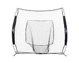 TANNER TEE Flex Frame Portable 7' x 7' Softball and Baseball Batting Net with Carrying Bag | Black