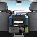 APLKER Car Handbag Holder Between Seats Large Capacity Car Purse Holder Automotive Consoles & Organizers for Document Phone Storage Portable Car Organizer, Grey