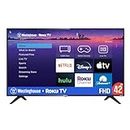 Westinghouse Roku TV - 42 Inch Smart TV, 1080P LED Full HD TV with Wi-Fi Connectivity and Mobile App, Flat Screen TV Compatible with Apple Home Kit, Alexa and Google Assistant