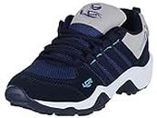 LANCER Junior_114NBL-LGR-4 Kids Navy Blue/Grey Sport and Outdoor Lace Up Running Shoes (4 UK)