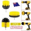 AU Grout Power Scrubber Cleaning Drill Brush Tub Cleaner Combo Tool Kit Yellow