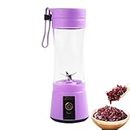 Juicer Cup - 400ml Multi-Functional Fruit Mixer with 6 Blades,Automatic Cleaning Juicer with Lanyard Leakproof Mixer for Traveling, Home, Working, School, Camping Zalhin
