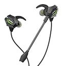 SpinBot BattleBudz W20 Wired in Ear Gaming Earphones with mic for Mobile, PC/Laptop, Xbox One, PS4, PS5 (Green)