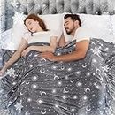 inhand Cooling Blanket Queen Size (90"x90") - Cooling Blankets for Hot Sleepers - Q-Max >0.45 Decorative Lightweight Breathable Summer Cold Blankets for Sleeping Night Sweats to Keep Cool - Dark Grey