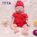 IVITA 21in Eyes Closed Silicone Reborn Baby Girl Newborn Sleeping Silicone Doll