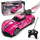 VATOS Radio Remote Control Cars - Girls Spray RC Car Toy | Mini Plum Red Racing Sports Car with LED Light | Gift Toy for Kids Boys Girls 8+ Years Old