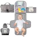 Kit de pañales para cambiador portátil para bebé para viajar a casa + bolsa