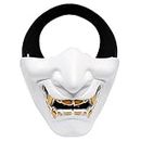XMxx - Máscara táctica de Halloween para adultos, color blanco