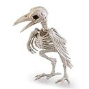 HEALLILY Halloween Tier Horror Requisiten Skelett Schädel Scary Crow Requisiten Dekoration Ornament Tabelle Figur Vogel Knochen Figur Statue Geschenke