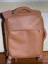 Lipault Paris Carry on Rolling Travel Brown Luggage Suitcase Bag Cabin Spinner