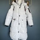 Canada Weather Gear Womens 2X White Long Puffer Coat Super Triple Goose