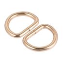 Metal D Ring 0.98"(25mm) D-Rings Buckle for Hardware DIY Gold Tone 50pcs