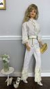 Vintage Barbie 70s Mod Clone 2 Piece Outfit,  Chain Belt & Earrings! Super Cute!