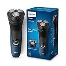 Philips Electric Shaver for Men, Wet and Dry Shave, 3D Floating Heads, 27 Self Sharpening Blades, Cordless, Waterproof S1151/03 (New Model)