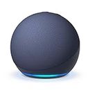 Echo Dot (5th generation, 2022 release) | Big vibrant sound Wi-Fi and Bluetooth smart speaker with Alexa | Deep Sea Blue