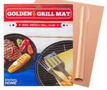 Copper Grill Mat – Set of 2 Nonstick Heavy Duty Reusable FDA Approved Bake Sheet