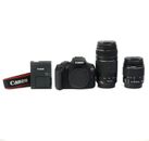 Kit de lentes doble zoom Canon EOS Rebel T7 cámara réflex digital EF-S 18-55 mm y EF 75-300 mm