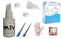 IVORIE Super Glue Adhesive Dental Lab Tools Glue Ring Holder Microbrush Applicator (1oz)