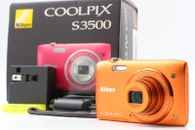 [COMO NUEVO en Caja] Cámara digital Nikon COOLPIX S3500 naranja 20,0 MP de JAPÓN #111